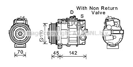 Компрессор, кондиционер AVA QUALITY COOLING MSK637