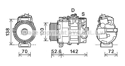 Компрессор, кондиционер AVA QUALITY COOLING MSK639