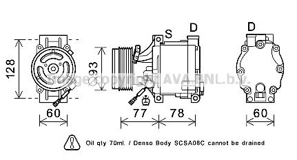 Компрессор, кондиционер AVA QUALITY COOLING SUK100