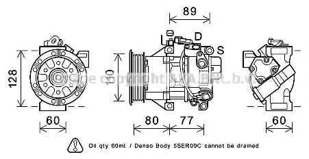 Компрессор, кондиционер AVA QUALITY COOLING TOK626