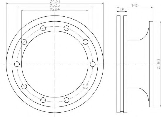 Тормозной диск DON CVD616