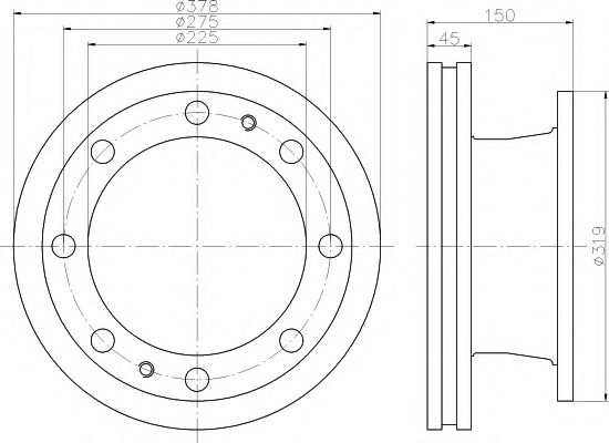 Тормозной диск DON CVD577