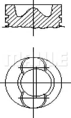 Поршень MAHLE ORIGINAL E76050