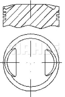 Поршень MAHLE ORIGINAL S03010