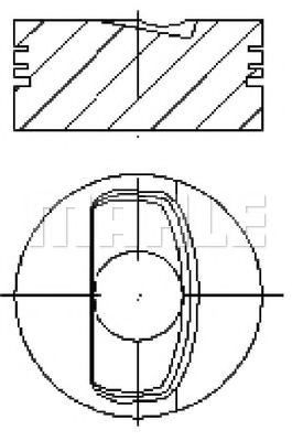 Поршень MAHLE ORIGINAL E25200