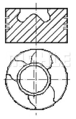 Поршень MAHLE ORIGINAL E13510