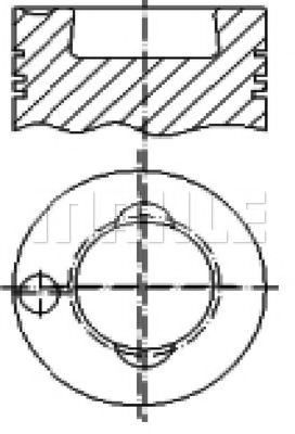 Поршень MAHLE ORIGINAL E48930