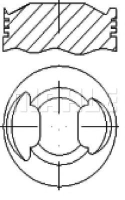 Поршень MAHLE ORIGINAL E25130