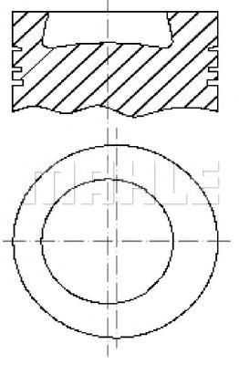 Поршень MAHLE ORIGINAL E48410
