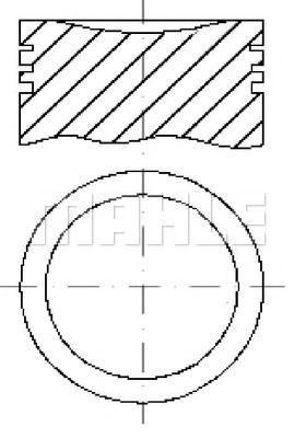 Поршень MAHLE ORIGINAL E25456