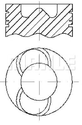 Поршень MAHLE ORIGINAL E76060