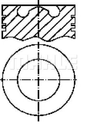 Поршень MAHLE ORIGINAL E76590