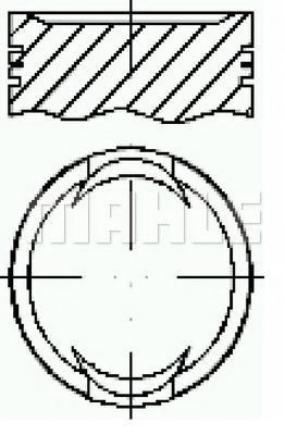 Поршень MAHLE ORIGINAL E25450