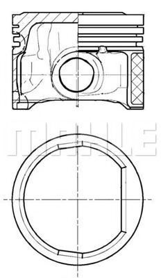 Поршень MAHLE ORIGINAL E18680