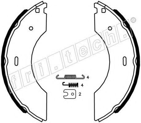 Комплект тормозных колодок fri.tech. 1053.009