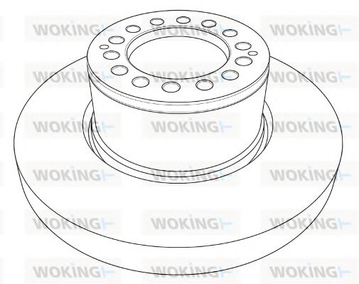 Тормозной диск WOKING NSA1205.10