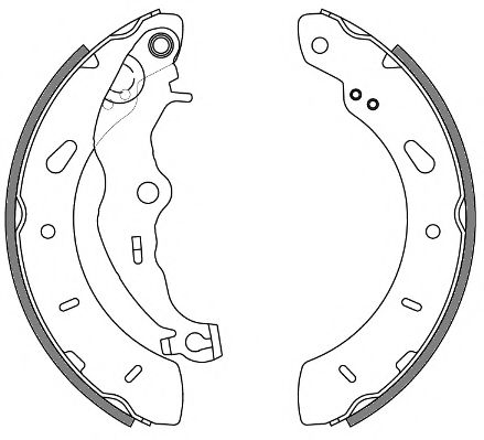 Комплект тормозных колодок WOKING Z4256.00