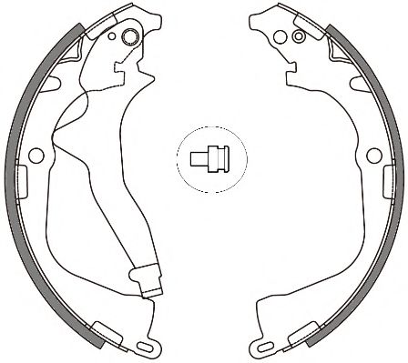 Комплект тормозных колодок WOKING Z4648.00