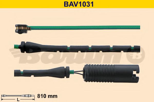 Сигнализатор, износ тормозных колодок BARUM BAV1031