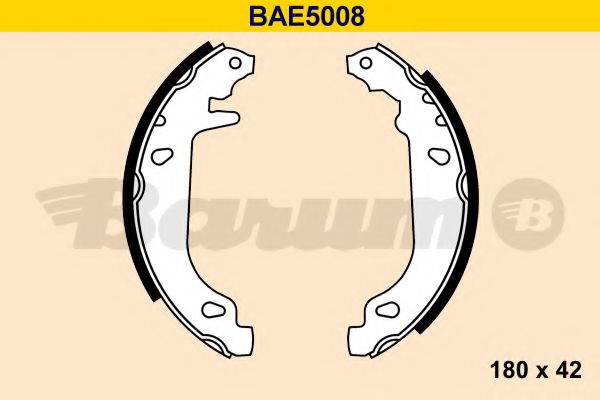 Комплект тормозных колодок BARUM BAE5008