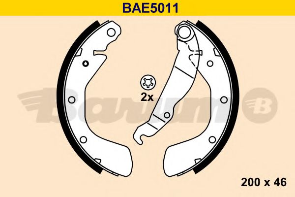 Комплект тормозных колодок BARUM BAE5011