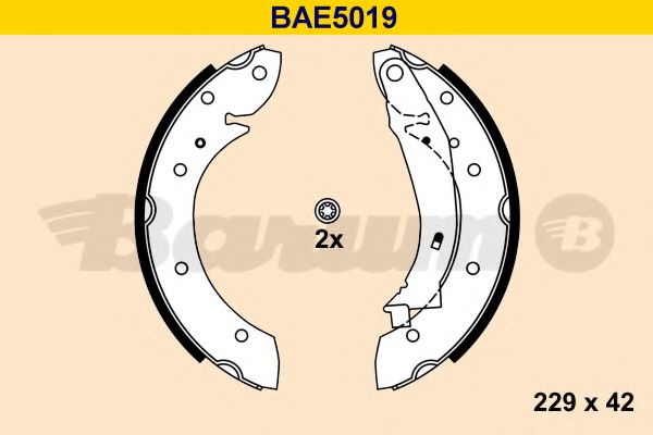 Комплект тормозных колодок BARUM BAE5019