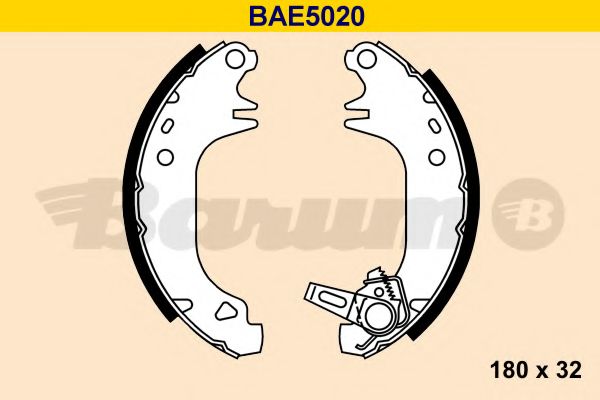 Комплект тормозных колодок BARUM BAE5020