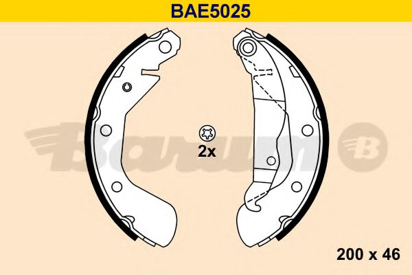 Комплект тормозных колодок BARUM BAE5025