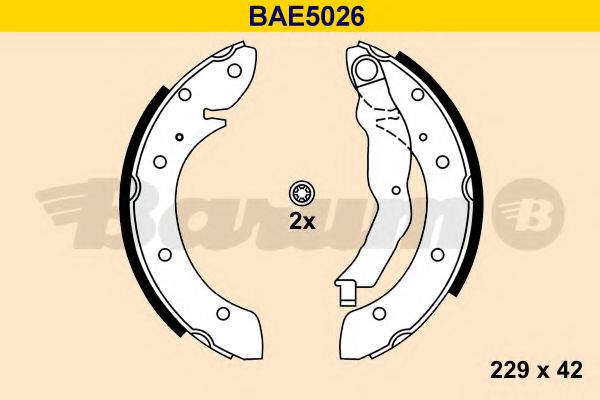 Комплект тормозных колодок BARUM BAE5026