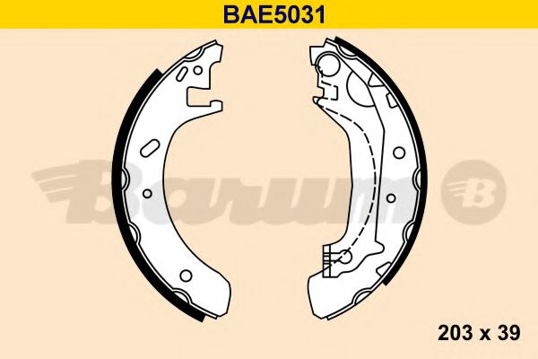 Комплект тормозных колодок BARUM BAE5031