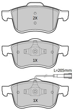 Комплект тормозных колодок, дисковый тормоз FREMAX FBP-1935