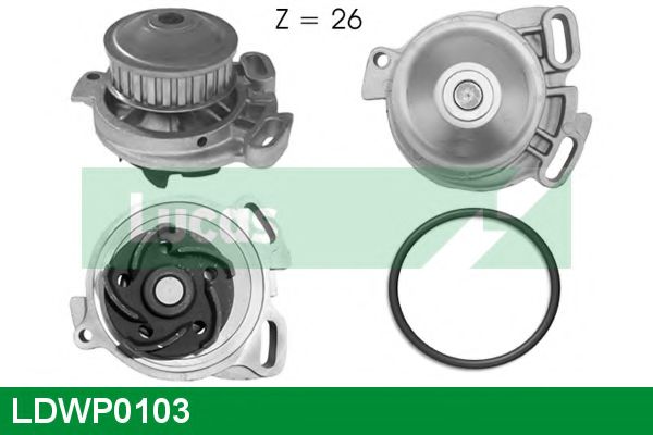 Водяной насос LUCAS ENGINE DRIVE LDWP0103