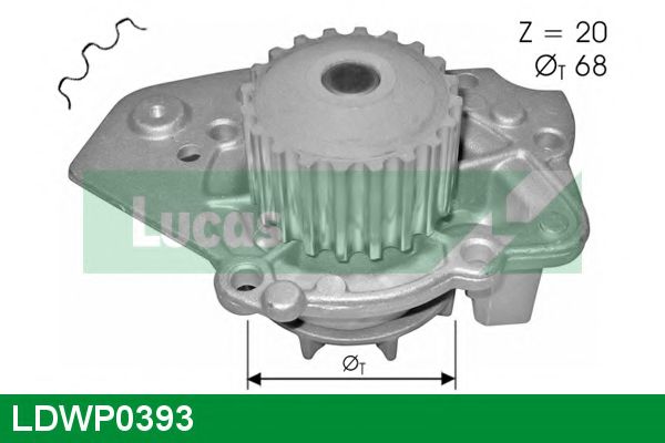 Водяной насос LUCAS ENGINE DRIVE LDWP0393