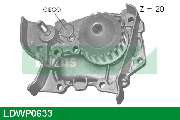 Водяной насос LUCAS ENGINE DRIVE LDWP0633