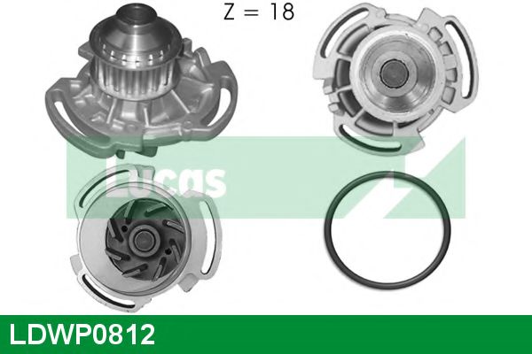 Водяной насос LUCAS ENGINE DRIVE LDWP0812