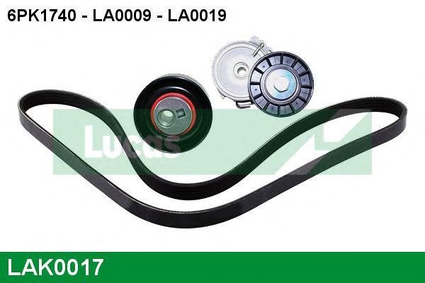 Поликлиновой ременный комплект LUCAS ENGINE DRIVE LAK0017