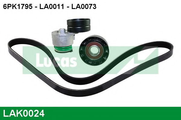 Поликлиновой ременный комплект LUCAS ENGINE DRIVE LAK0024