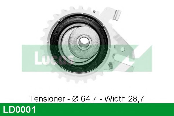 Натяжной ролик, ремень ГРМ LUCAS ENGINE DRIVE LD0001