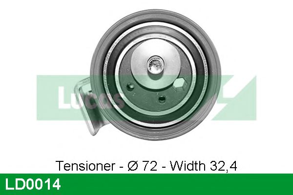 Натяжной ролик, ремень ГРМ LUCAS ENGINE DRIVE LD0014