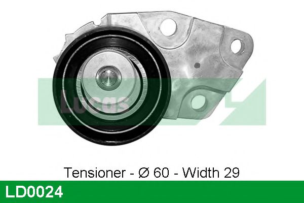 Натяжной ролик, ремень ГРМ LUCAS ENGINE DRIVE LD0024