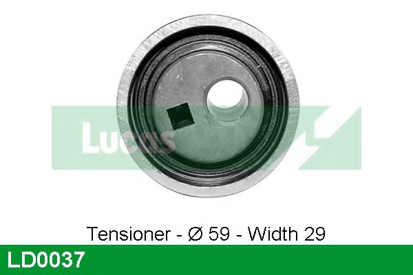 Натяжной ролик, ремень ГРМ LUCAS ENGINE DRIVE LD0037
