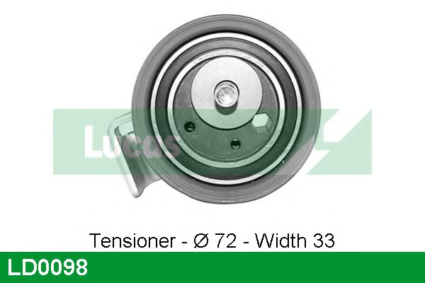 Натяжной ролик, ремень ГРМ LUCAS ENGINE DRIVE LD0098