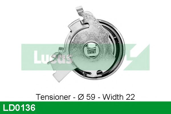 Натяжной ролик, ремень ГРМ LUCAS ENGINE DRIVE LD0136
