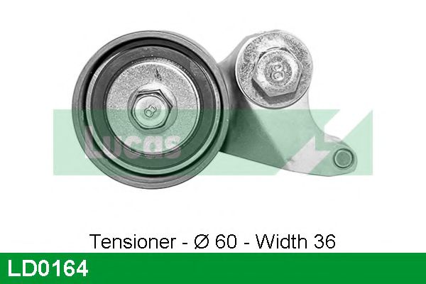 Натяжной ролик, ремень ГРМ LUCAS ENGINE DRIVE LD0164