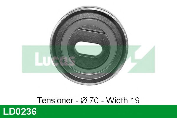 Натяжной ролик, ремень ГРМ LUCAS ENGINE DRIVE LD0236