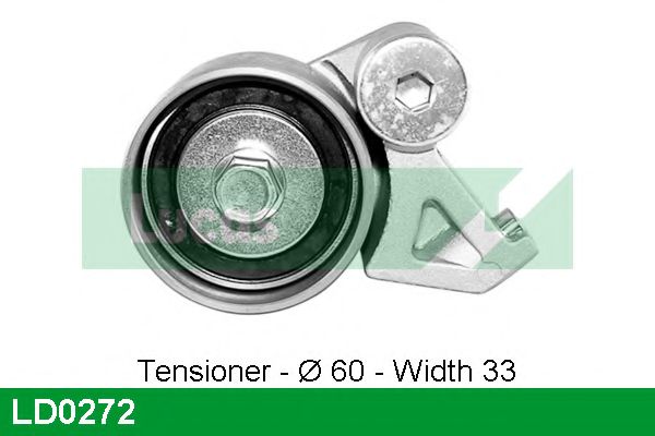 Натяжной ролик, ремень ГРМ LUCAS ENGINE DRIVE LD0272