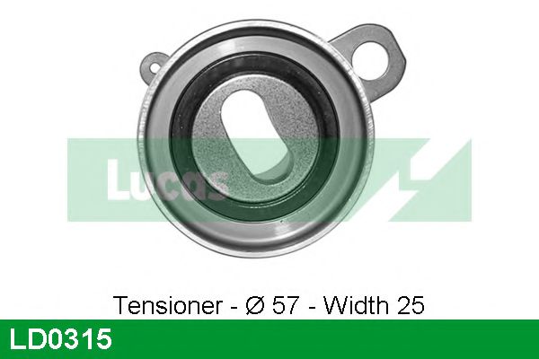Натяжной ролик, ремень ГРМ LUCAS ENGINE DRIVE LD0315