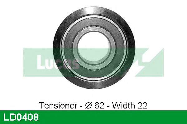 Натяжной ролик, ремень ГРМ LUCAS ENGINE DRIVE LD0408