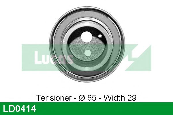 Натяжной ролик, ремень ГРМ LUCAS ENGINE DRIVE LD0414