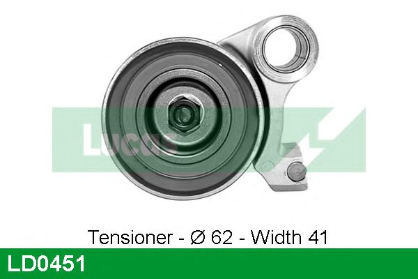 Натяжной ролик, ремень ГРМ LUCAS ENGINE DRIVE LD0451